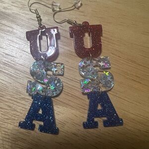 Red, White, and Blue USA Earrings